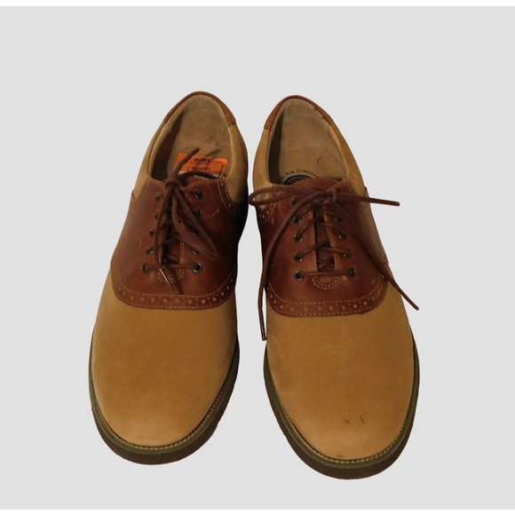 Rockport Mens Shoes 10M Leather Oxford Ties Brown Tan - Picture 6 of 13